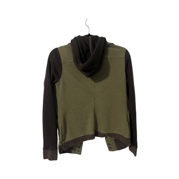 REI Jacket Hooded Black Green Outdoor Hiking Women Size XS - Picture 7 of 13